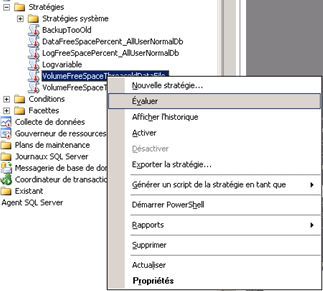 Evaluation d'une stratégie dans SSMS